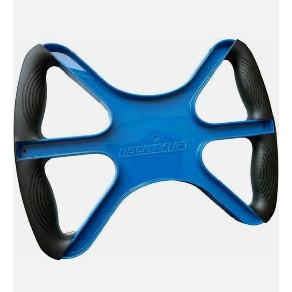 Liberty Lift 15" Standing Aid Handicap Bar with No-Slip Grip Handles Black Blue - Picture 1 of 4
